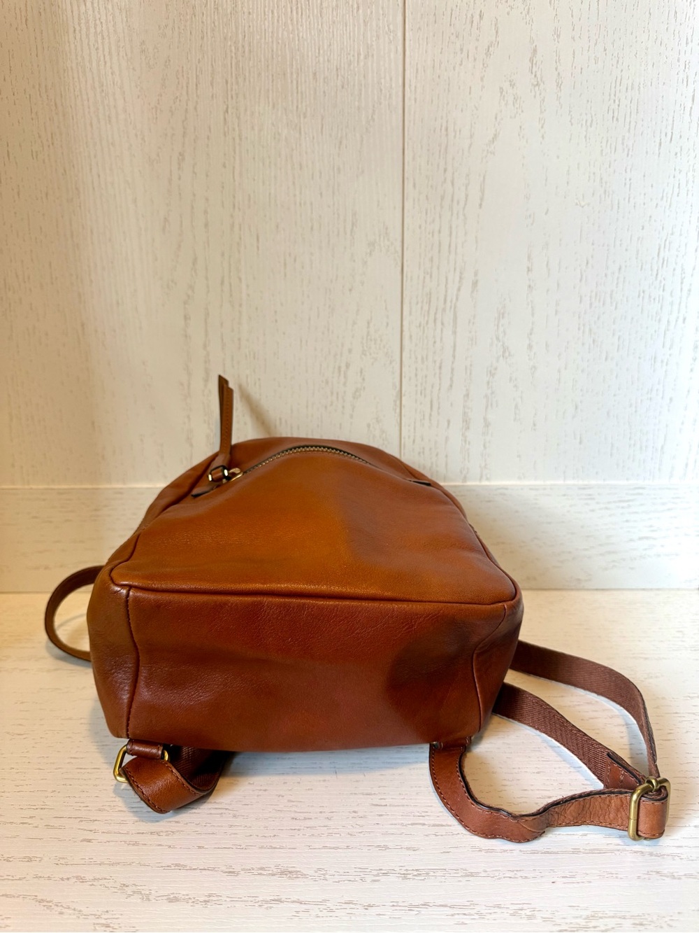 Fossil Cognac Leather Megan Mini Backpack - Picture 6 of 15